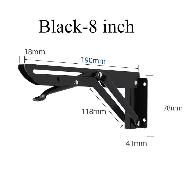 

2pcs 8/10/12/14/16/18 Inch Folding Angle Bracket Triangle Shelf Heavy Support Adjustable Wall Mounted Bench 2 PC