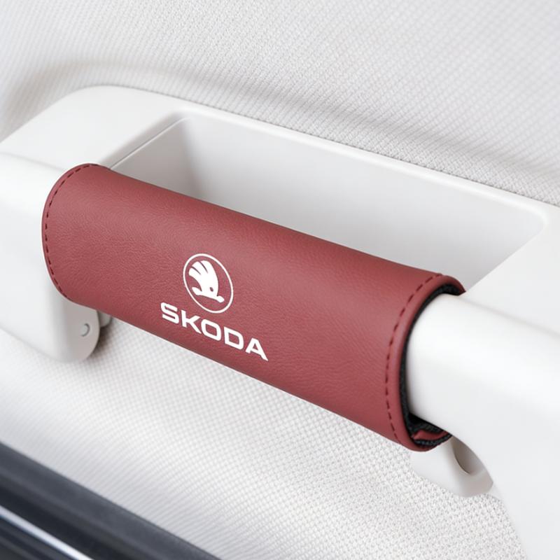 Für Neue Skoda Octavia Kodiaq Fabia Superb Auto Dach Armlehne Zugabdeckung Griff Handschuhe Schutz Auto Innenzubehör xknz73