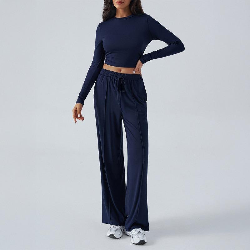 Yoga Exercise Sleeveless Solid-color Vest Set for Women's Spring and Summer