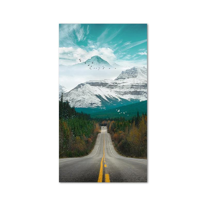 

Постеры с природными пейзажами, холст, картина, осенние дорожные постеры и принты, домашний декор, настенные художественные картины для гостиной, Cuadros 20x40cm no frame кадмия зеленый