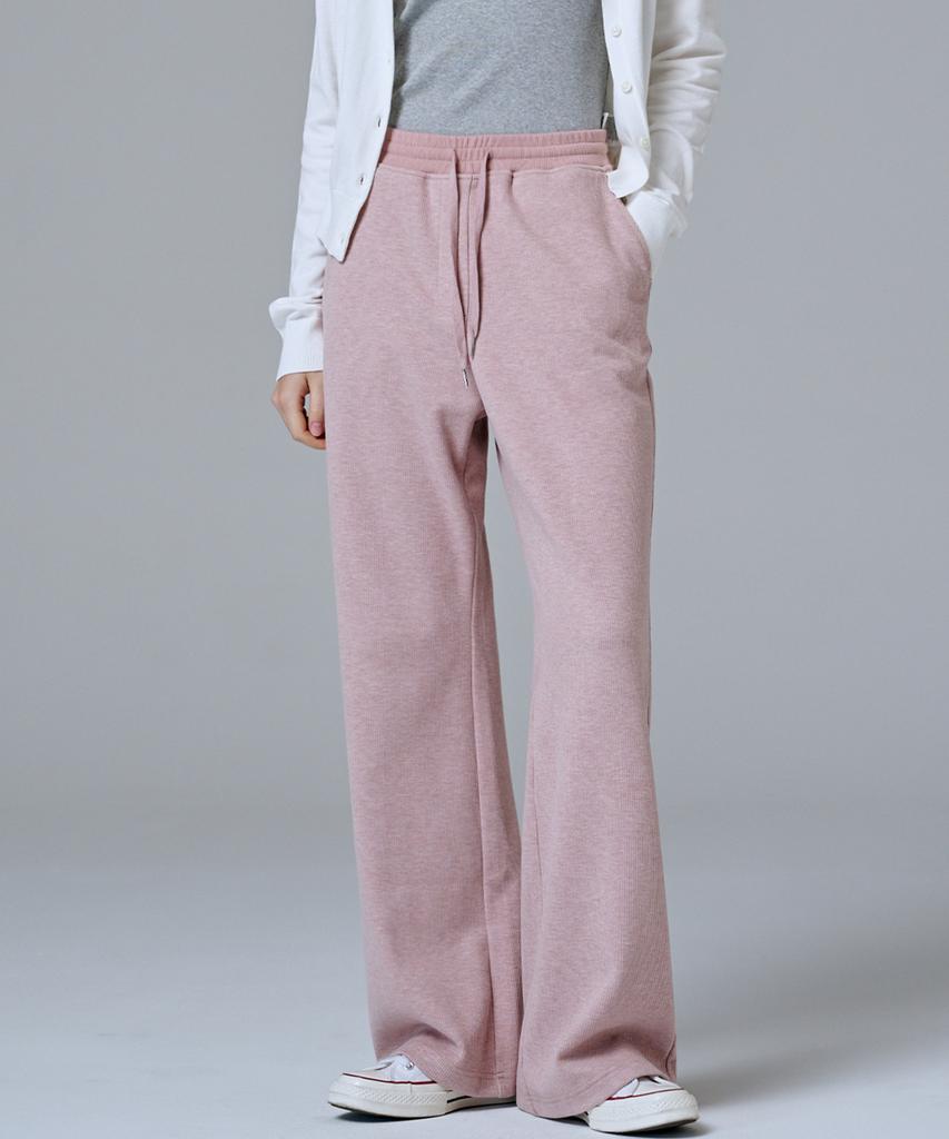 Marop 2303 Knit Corduroy Flare Pants (Pink)