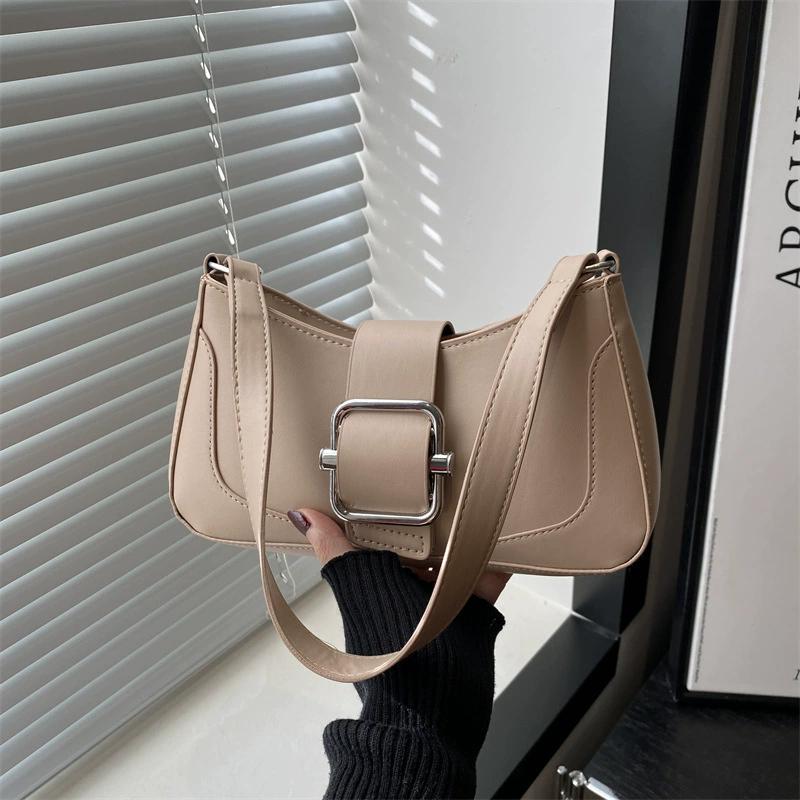 Bolso de Hombro para Mujer Moda Color Sólido Cuero PU Bolsos Y Carteras Casual Cruzado para Damas Para Uso Diario CLE