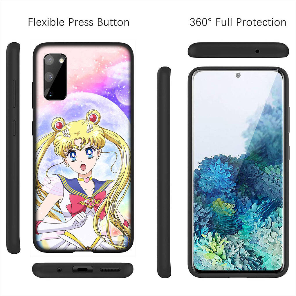 Hülle für iPhone 17 16 15 Xiaomi Poco Redmi Note 14 13 12 11 Pro Max 9 16e Samsung Galaxy S25 S24 S23 OPPO Huawei Sailor Anime Moon Niedliche Handyhülle