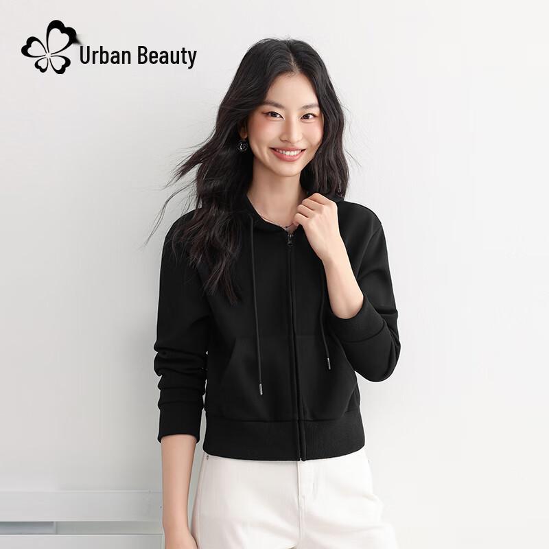 

Женская короткая толстовка на молнии с капюшоном S