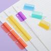 Plastic Index Clip Candy Color Multi-function Bookmark Clip Transparent File Classification File Classification Clamp