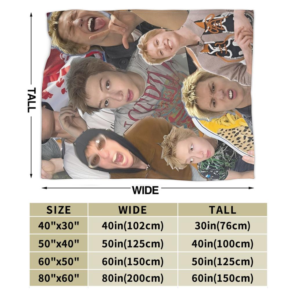 CORTIS Täcke K-popgrupp Fleecepläd Sovkläder Soffdekoration Ultralen Varm Sängkläder,