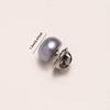 9 pearl-like plastic adjustable buttons No-sew flat-head snap buttons; glossy spherical white/beige/black/blue decorative button