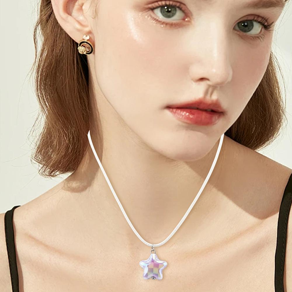 50Pcs UV Plating Opaque Acrylic Beads Iridescent Star with Check Pattern Mixed Color 20.5~21x22x10.5mm Hole: 2.8mm