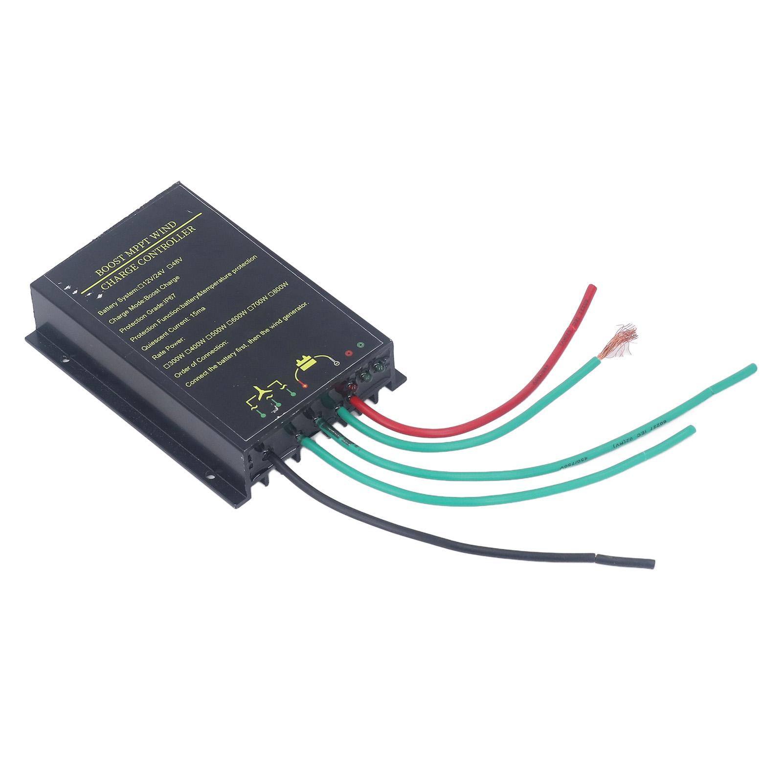 

Контроллер заряда ветряной турбины Водонепроницаемый MPPT Регулятор контроллера ветрогенератора 48 В 300 Вт800W