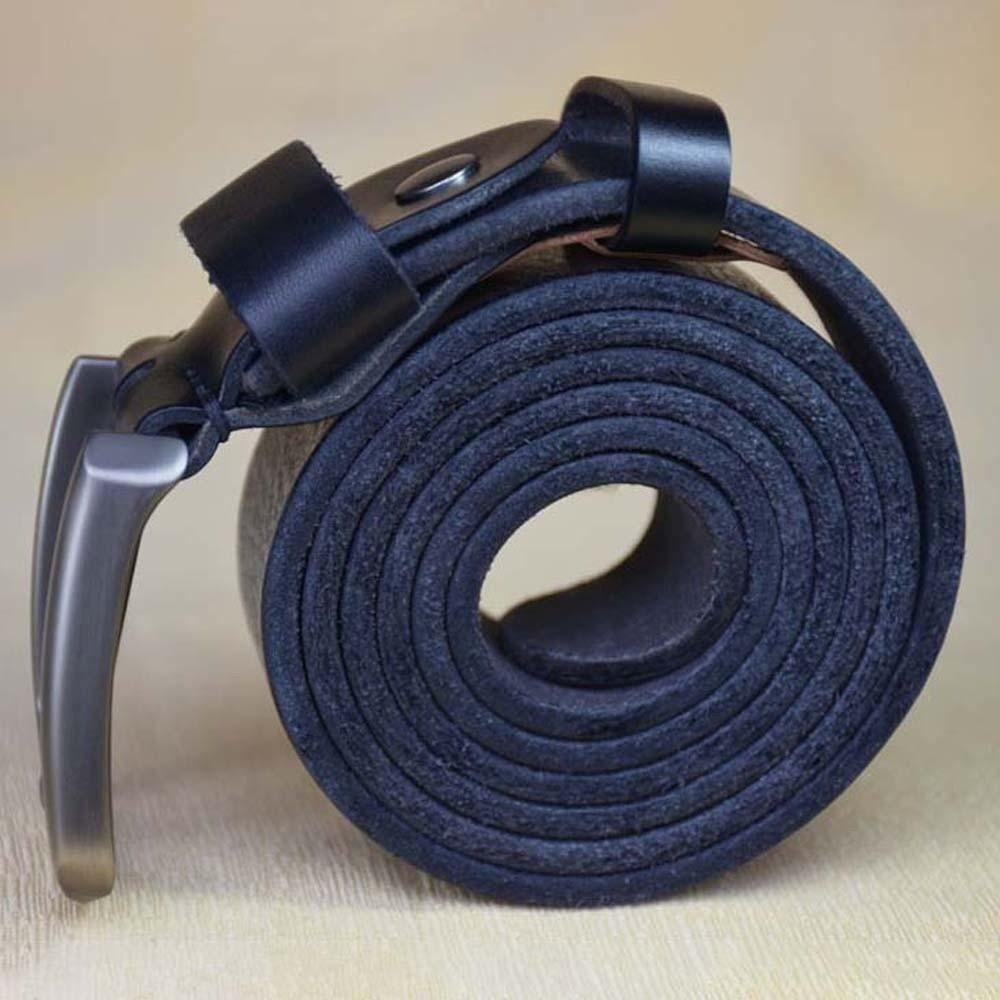 Texture Genuine Leather Belt Retro Jeans Waistband Classic Men Wide Belt  Party