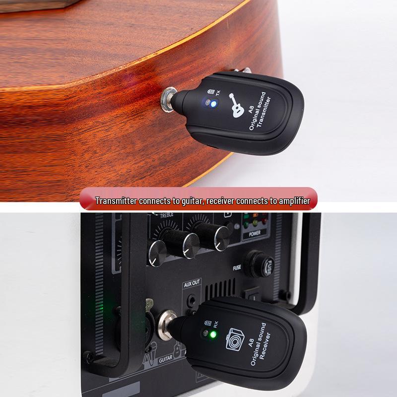 Electric Guitar Wireless Audio Transceiver - Stable Transmission System for Musical Instruments