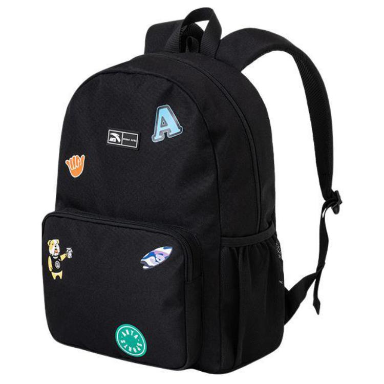 New Anta Canvas Laptop Backpack Regular Unisex Black 192238156-1