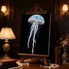 DIY Diamond Art Pearl Painting Kit for Adults,Jellyfish Special Shaped Pearl Art Painting Wall for Home Office Decor Handmade Gift