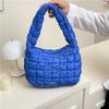 New Pleated Cloud Bag Versatile Fashion Single Shoulder Portable Dumpling Bag Large Capacity Down Cotton Underarm Women's Bag