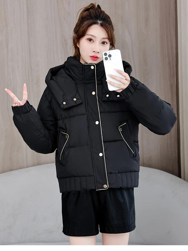 Women’s Short Hooded Windproof Thicken Warm Winter Jacket
