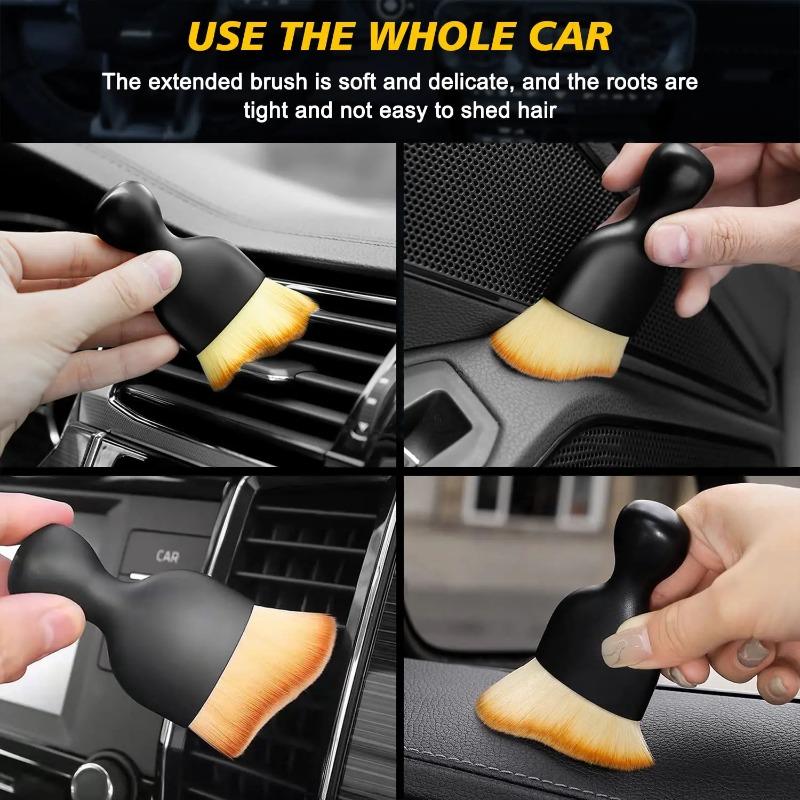 4 Stück Auto Innenraum Staubwischer Weiche Bürste Auto Waschen Werkzeug Tastatur Spalt Auto Staubbürste heraus Trend Reinigungsbürste