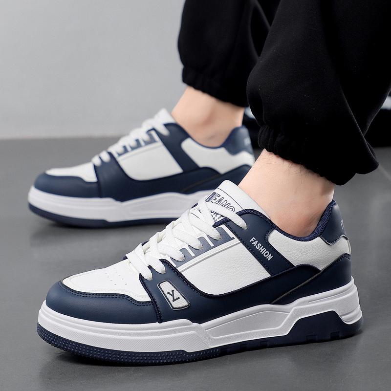 New Men's Classic Four Seasons Fashion Low Top Thick Sole Skateboarding Shoes Comfortable Soft Sole Basketball  Sneakers