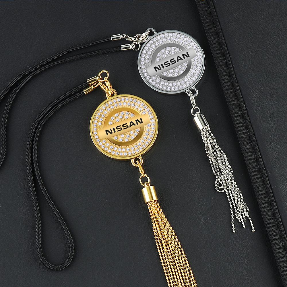 Hub Cap Car Interior Pendant Metal Pendant Rearview Mirror Pendant Gift For Nissan Nismo Xtrail Sentra Rogue Note Leaf Qashqai BMPQR1