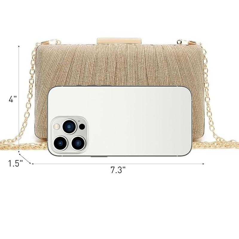 Γυναικείες Βραδινές Τσάντες Clutch Τσάντες Επίσημες Τσάντες Πάρτι Κομψή Πλισέ Γυναικεία Τσάντα Ώμου Νυφικές Τσάντες Τσάντες Κοκτέιλ και Χορού
