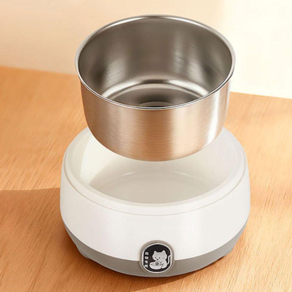 Stainless Steel Pet Heating Water Bowl Low Noise Energy-saving Constant Temperature Cat Bowl Large Capacity Removable