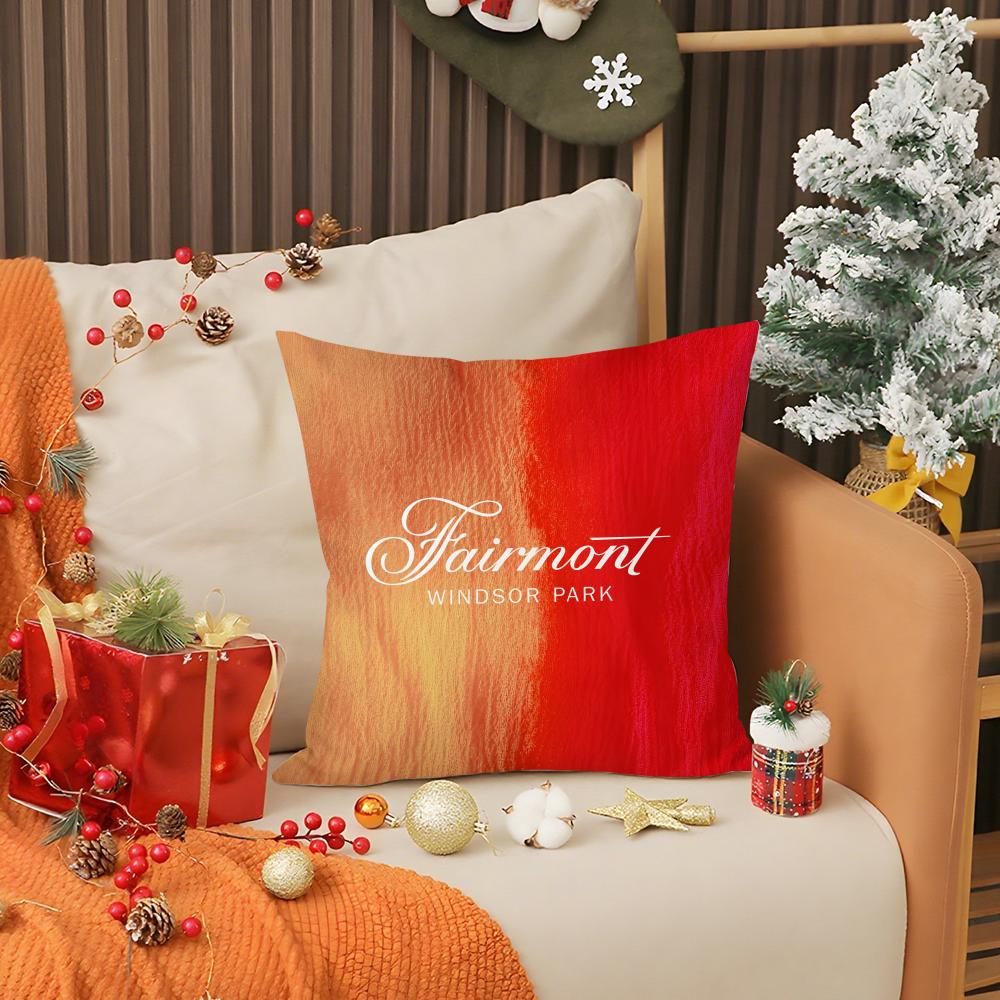 Fairmont H-Hotels & Resorts Pillow Case Living Room Sofa Decorative Cushion Cover Simple Household Light Luxury Printed Pillow
