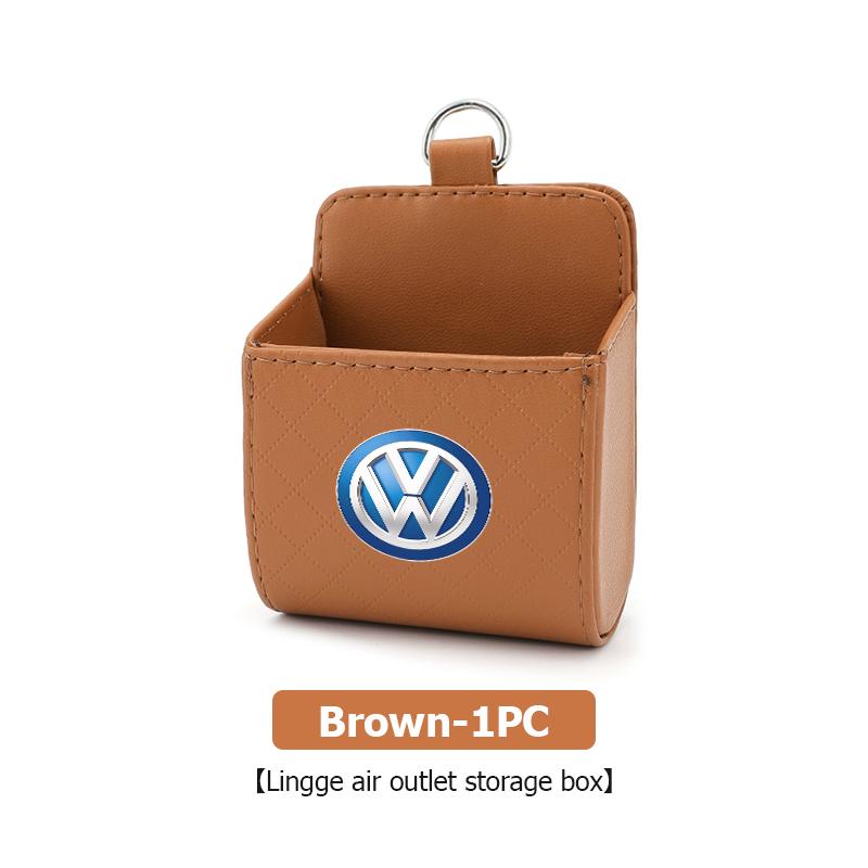 Valve Stems Caps Car Outlet Air Vent Phone Organizer Hanging Type Storage Box For Volkswagen VW Polo Jetta Sagitar Magotan Passa
