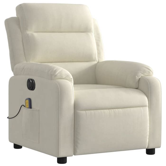 VidaXL Electric Massage Recliner, Relaxation Chair with Adjustable Backrest and Footrest, Salon Seat 3205090