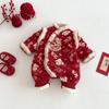 2025 New Year Baby Outfit: Cute Chinese-Style Winter Romper for Newborns