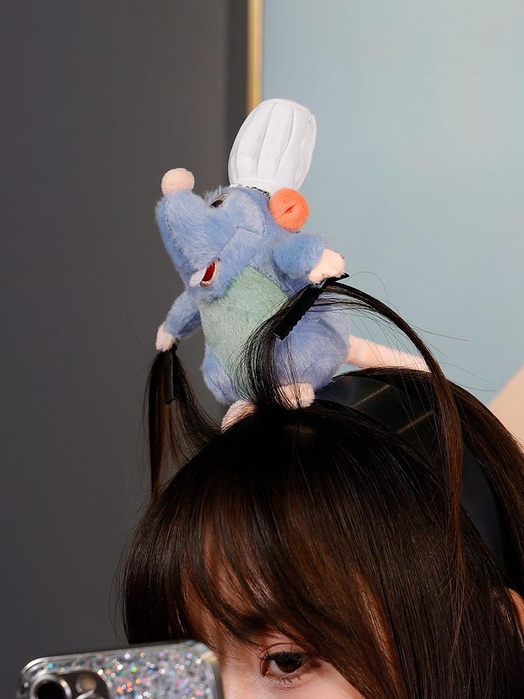 Ratatouille Haarband Neues Cartoon Plüschtier Kopfband Französische Breite Krempe Haarnadel Po Kopfschmuck Kreativität Mädchen Geschenk