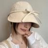 Summer Quick Drying Bucket Hat for Women Fashion Solid Color Bowknot Wide Brim Sunshade Duck Tongue Cap Girls Outdoor Hat