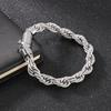 KALEN 10mm Rope Chain Bracelet Men‘s Hip Hop Personalized Stainless Steel Trendy Jewelry Chunky Twisted Accessories Male Gift