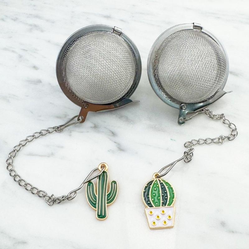 Pack Of 2 Themed Tea Infusers Holiday Nature Designs Decorative Pendant Creative Tea Strainers For Gifting