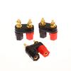 1/5Pcs Banana Plugs Couple Terminals Red Black Connector Amplifier Terminal Binding Post Banana Speaker Plug Jack