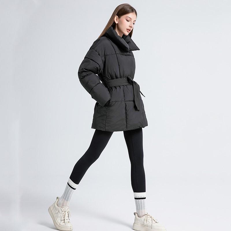 Podzim Jaro Zima Bavlna Vycpané oversized svrchní oděvy dámská ležérní volná bunda Kabát