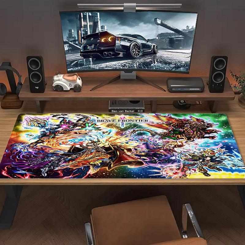 Brave Frontier Color Mouse Pad Large Gaming Table Cushion Non-slip Laptop Tablet Big Mousepad XXL Mat Mini PC Playmat With Lock edge