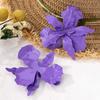 Pleated Exaggerated Flower Earrings Baking Paint Ear Accessories Large Flower Earrings  Wedding
