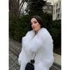 Women S Long Imitation Fox Faux Fur Coat Warm Casual Outerwear