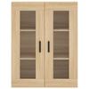 Highboard in Sonoma Oak Finish 69.5 x 34 x 180 cm Engineered Wood