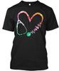 Nurse In My Heart T-Shirt Made In the USA Size S To 5XL