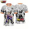 Dragon Ball Comic Graphic T-shirt Son Gohan Printed Football Jersey Sports  Men's T-Shirt Children's