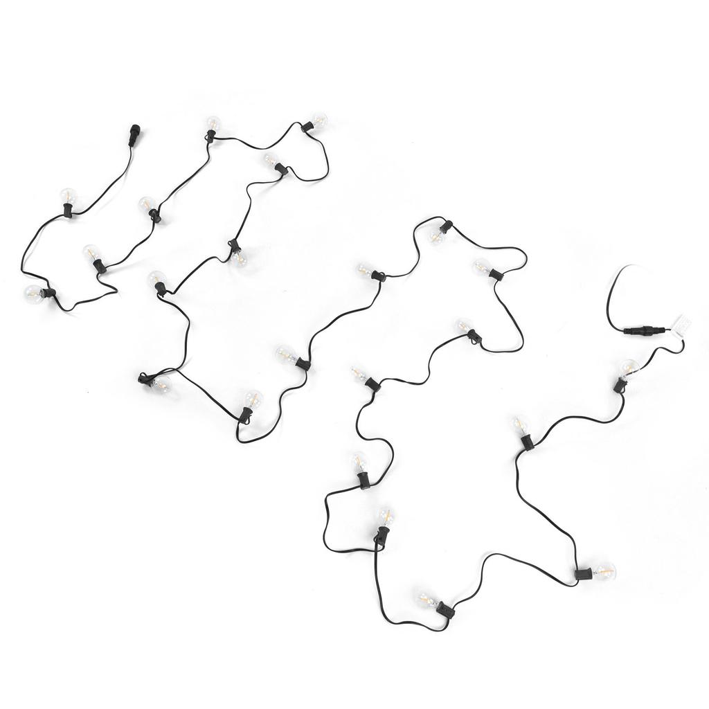 G40 String Light 25LED 25ft Waterproof Glass Ball String Light for Garden Lawn Festival