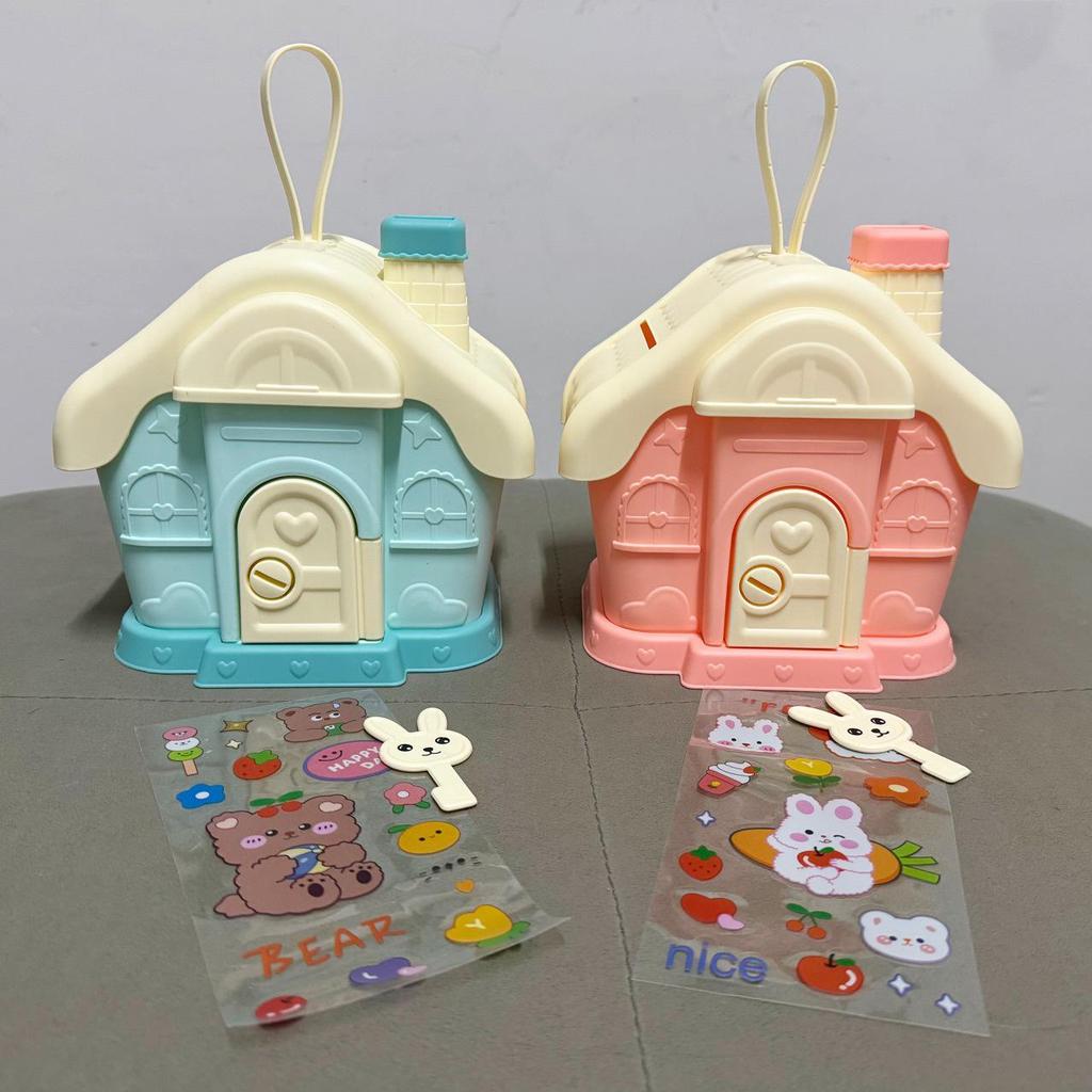 Large Capacity Cartoon Piggy Bank for Kids: Big House Savings for Boys & Girls