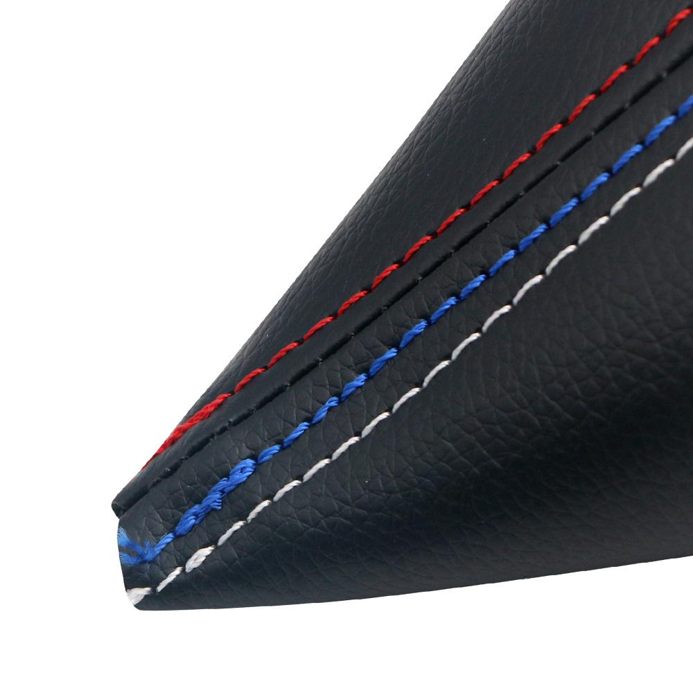 1 st Bil Växelspak Dammskydd Handboll Handbroms Växelspaksknopp Svart Läder Skyddskåpa För BMW 3-serien E36 E46 M3