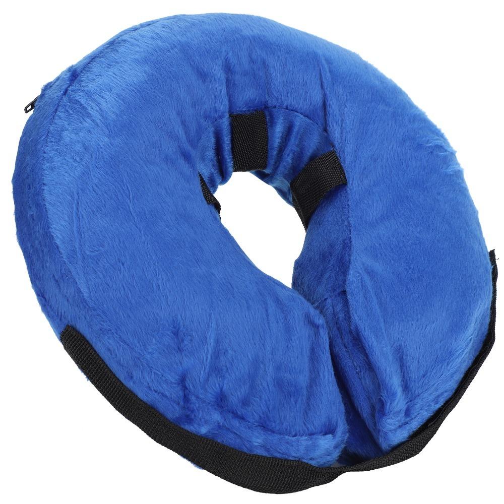 Blue Dog Neck Guard Inflatable Cat Neck Guard Comfort Wear Pet Anti Lick Guard Pet Grooming