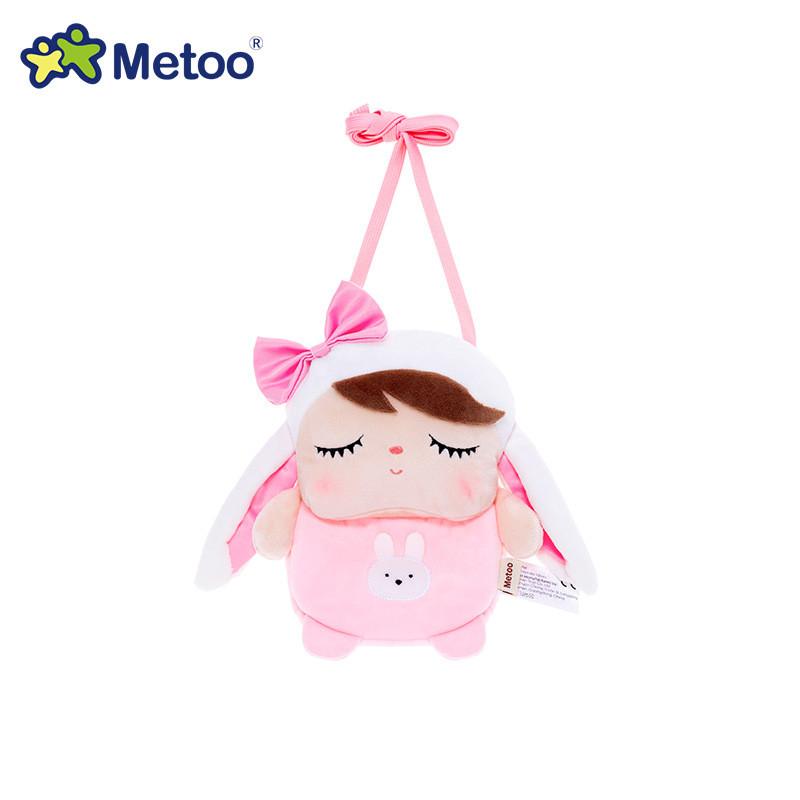 Metoo Jibao Kawaii Doll Mini Crossbody Bag Cartoon Panda Bunny Fox Bag Plush Toy Kids Festival Gift