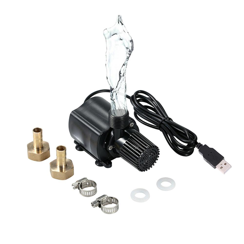 500LH 4W Submersible USB Mini Water Pump with 1 5m Cable for Aquarium Fountain Indoor Campsite and Water Garden Use
