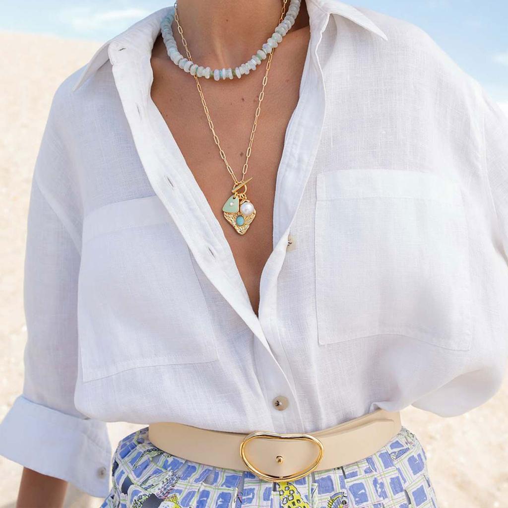 Multipurpose Pendant Necklace With Vibranting Color Suitable for Casual and Formal Outfits Daily Use Casual Wear