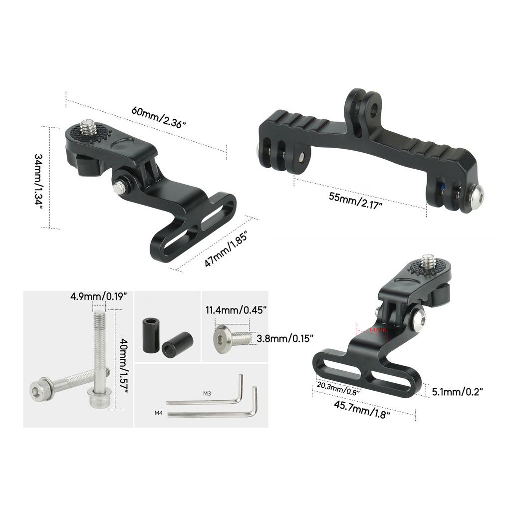 Aluminium-Alloy Bicycle Flashlight Holder Bicycle Headlight Mount Adapter Camera Front Light Bracket Road Bike Part