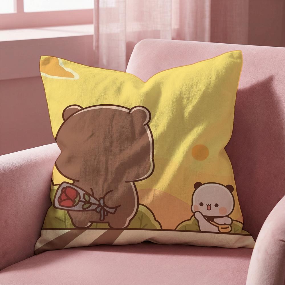 Y-Y-yier B-bubu IP Cushion Cover Multi-Scene Pillow Cover for Home & Car - Reversible, Soft & Durable for Daily Use