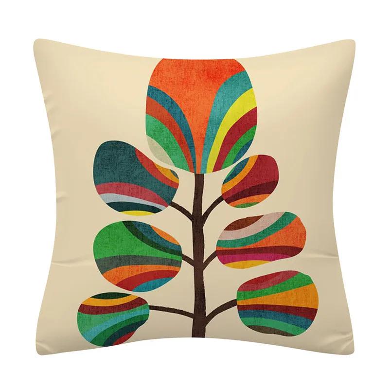 45*45cm Creative Color Geometric Design Pattern Cushion Cover Sofa Office Seat Car Waist Home Decoration